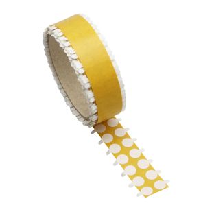 Pastilles adhésives double face en papier intissé, adhérence forte/forte 10 mm | 5.000 STK
