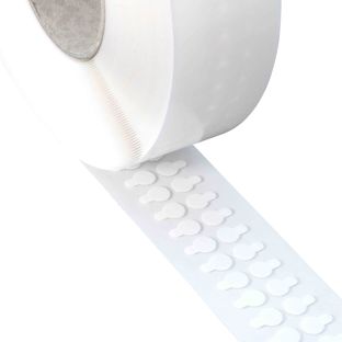 Doppelseitige Reinacrylat-Klebepunkte, 1 mm dick, stark/stark 15 mm | 3.000 STK