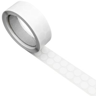 Gewebeklebepunkte, weiß 15 mm | 1.000 STK