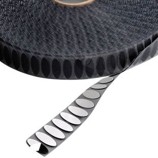Pastilles auto-agrippantes, ovale, crochet + boucle par paire 