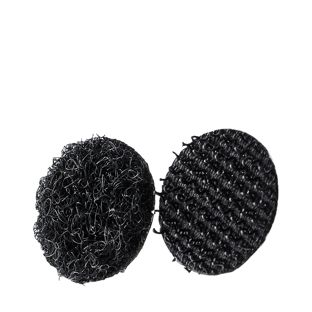 Pastilles auto-agrippantes sur feuille, set de boucle et crochet 13 mm | noir  | Set - boucle et crochet  | 140 paire