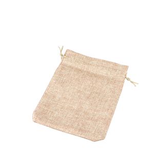 Petit sac en toile de jute 150 x 200 mm  | nature 