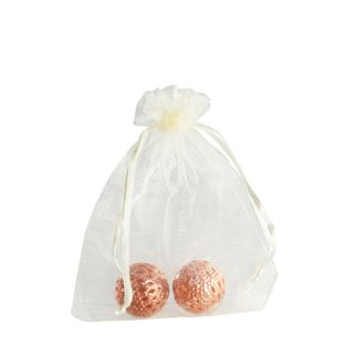 Sachets en organza avec fermeture à bande de satin null | 90 x 120 mm