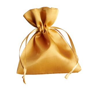 Sac en satin 80 x 100 mm  | or 