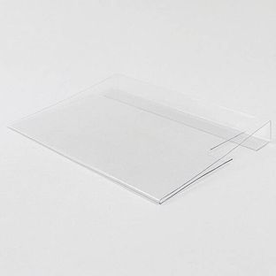 Pochette d'identification pour rehausse-palette en bois, avec pli de serrage, avant fermé A5