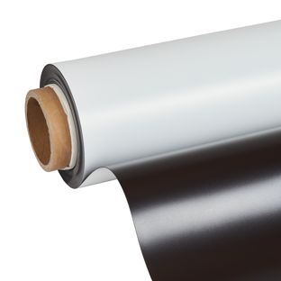 Magnetfolie zum Bedrucken, weiß 620 mm | 10 m | 0,85 mm