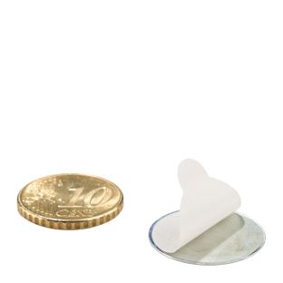 Pastille métallique adhésive 