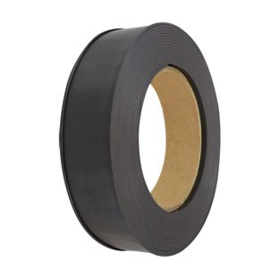 Porte-étiquette, profilé C, aimanté, sur rouleau 60 mm | avec feuillet et film de protection  | 10 m