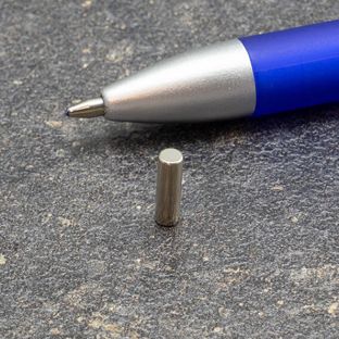 Aimants cylindriques en néodyme, nickelés 3 mm | 10 mm