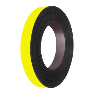 Magnetband farbig 20 mm | gelb  | 10 m | 1 mm