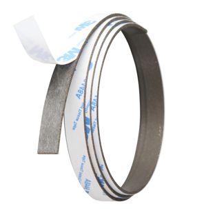 Neodym Magnetband, selbstklebend, extra stark 10 mm | 480 g/cm² | 1 m | 1,5 mm