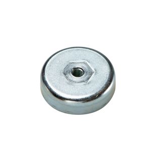 Aimants en pot en ferrite avec filetage intérieur 25 mm | M4 | 7 mm