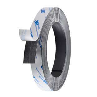 Bande magnétique adhésive, forte 20 mm | 1.5 mm | 5 m