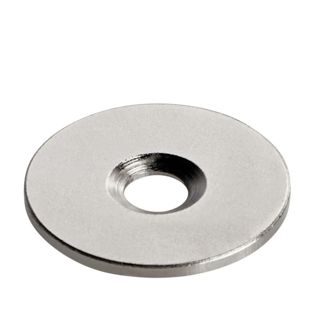 Pastille métallique avec perçage et abaissement 23 mm
