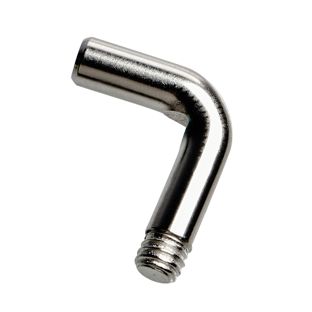 Crochet L avec filetage M4, 17 x 14 mm 