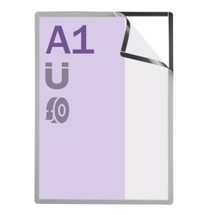 Magnetrahmen A1, selbstklebend silber