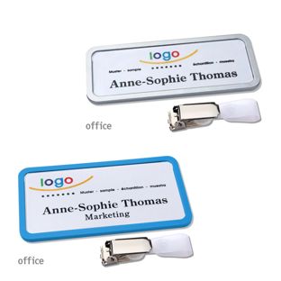 Namensschild mit Clip office 