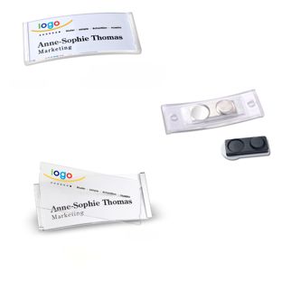 Porte-badges polar® quick-print aimant 