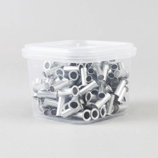 Œillets creux pour 2 - 30 feuilles, argents 4.5 mm