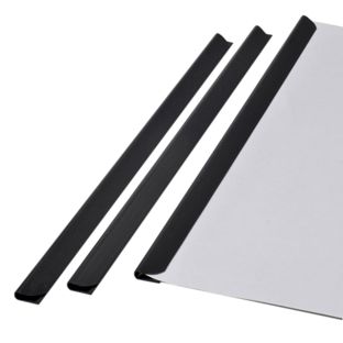 Klemmschienen DIN A3, schwarz, 3-4 mm 
