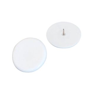 Punaises, ø = 30 mm blanc  | 100 unités emballées en vrac dans un sachet 