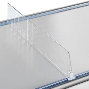Séparateur « Flexible » sans butée, transparent 60 mm | 485 mm
