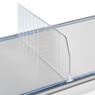 Séparateur « Flexible » sans butée, transparent 120 mm | 485 mm