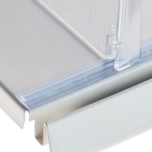 Befestigungsschiene, transparent 12 mm Standardklebeband  | 998 mm