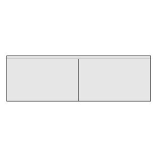 Pochettes doubles pour cartes de visite, 190 x 60 mm, 2 compartiments 