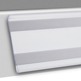 Scannerschiene DBR, selbstklebend, mit C-Raste zum Kleben (Schaumklebeband) | 64 mm | 1.000 mm