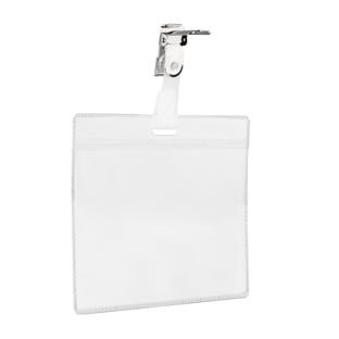 Porte-badges format A7, format paysage, avec attache pour bretelles 