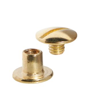 Buchschrauben, Messing Hülse glatt, Schraube geschlitzt | 5 mm