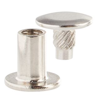 Buchschrauben mit Einpresskopf, vernickelt 8 mm