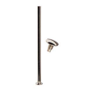 Buchschrauben, vernickelt Hülse glatt, Schraube geschlitzt | 80 mm