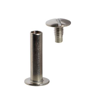 Vis de reliure, acier inoxydable 15 mm