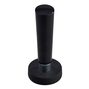 Gummierte Magnete mit Griff mit Gewindebuchse | 22 mm | schwarz
