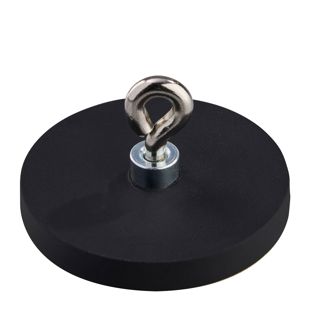 Aimant caoutchouté avec œillet 43 mm | null