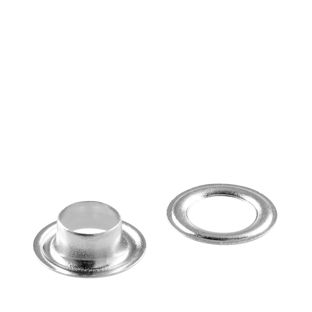 Œillets de bâche inoxydables, autocoupants, laiton Œillets ronds #1 (⌀ 8mm)  | argent 