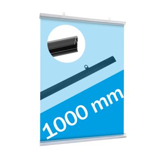 Profils porte-affiches, plastique, clippants 1000 mm | transparent 