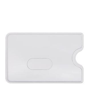 Pochette pour carte de crédit à perforation oblongue, transparent 