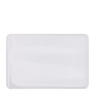 Scheckkartenhülle, Weich-PVC, genarbt, transparent 