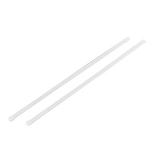 Lamelles de relieur 165 mm, gaine en plastique, avec capuchons aux extrémités 