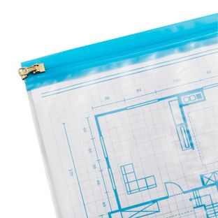 SPRINTIS Planschutztaschen, mit Gleitverschluss, transparent A1