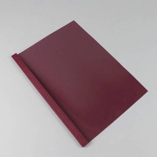 Thermobindemappe A4, Lederkarton, 60 Blatt, bordeaux | 6 mm | 240 m