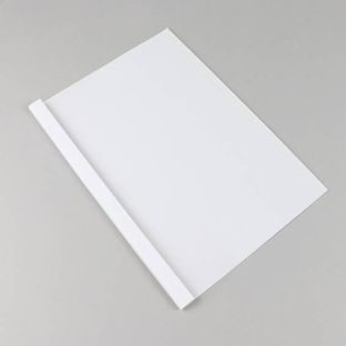 Thermobindemappe A4, Hochglanz-Karton, 60 Blatt, weiß 6 mm