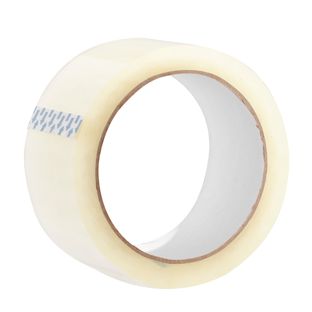 Ruban adhésif d’emballage PP, largeur 50 mm, transparent (rouleau de 66 m) 