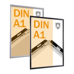 Cadre clic-clac ignifuge A1 avec certificat de classement au feu B-s1, d0 