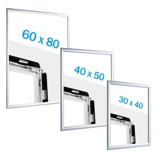 Cadre clic-clac en aluminium pour affiches 