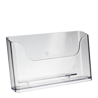 Prospekthalter, 1 Fach, Polystyrol, transparent PTXE 