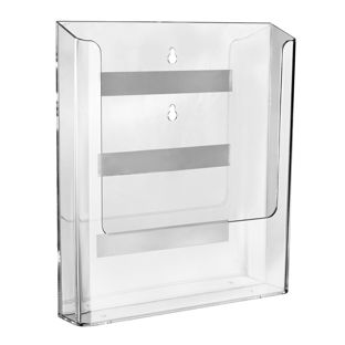 Wandprospekthalter magnetisch, Polystyrol, transparent PTXI, 1 x A4